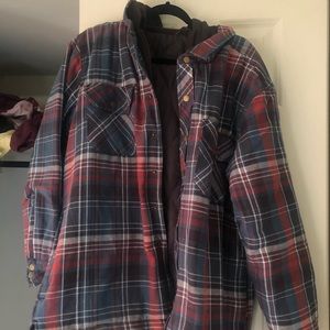Flannel jacket with coat material lining!